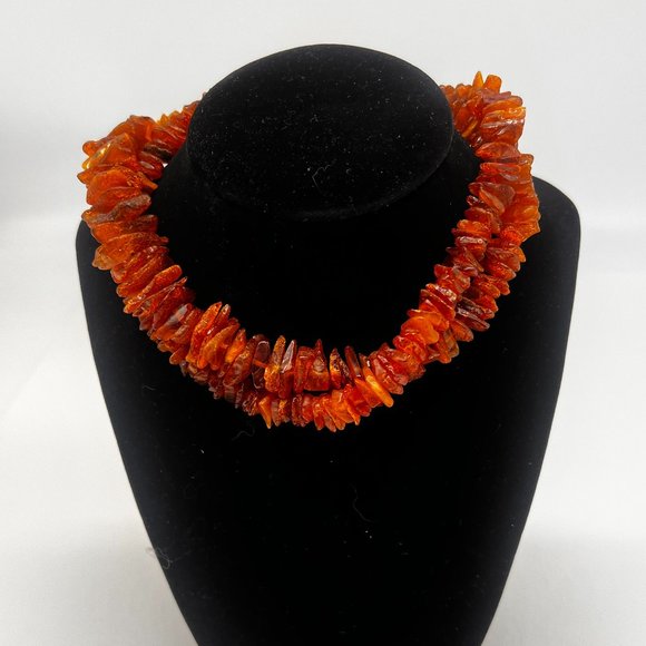 Raw Amber Necklace - Picture 2 of 4